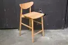 Tory Bar Stool - Solid American Oak - Natural or Black finish