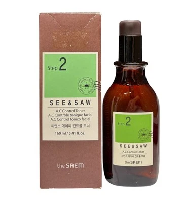 The Saem See & Saw A.C. Control Toner, 160ml Step 2 Korean Skin Care New In Box