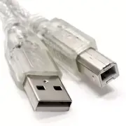 2 Pack 15FT 15FEET USB 2.0 A TO B HIGH SPEED PRINTER SCANNER CABLE CORD Silver