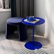 High Top Bar Table, Round Cocktail Bar Table with Metal Base, Pedestal Side Table, Counter Height Bistro Table for Dining Room, Breakfast, Coffee, Easy to Assemble(48x62cm)