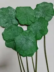 6 x Artificial Water Lily Leaf On Stem,Foliage green 100cm Length Floral Flexibl