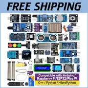 Comprehensive Maker Sensor Kit for Arduino/Raspberry Pi with Support & Tutorials