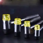 25mm/35mm/40mm Double Face Hammer Shaft Comfort Grip Rubber Plastic Head Mallet