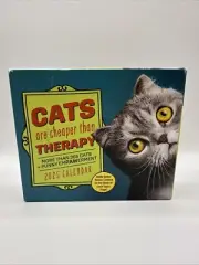 Cats Are Cheaper Than Therapy 2025 Desk Calendar