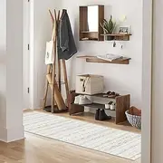 Youzi Non-Slip Runner Rug, Vintage Long Washable Rug for Kitchen Hallway Livingroom Bedroom Hall Laundry (Brown, 80X240CM)