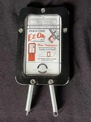 Vintage Nostalgia Style Auto Registration Holder BLACK EZ-ON Certificate Holder