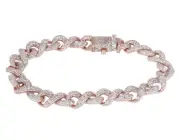 Infinity 6.2CT Real Diamond Cuban Link Bracelet 10mm 8"