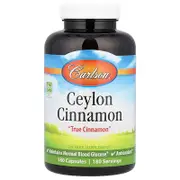 Carlson, Ceylon Cinnamon, 180 Capsules (500 mg per Capsule)