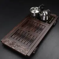 在飛比找樂天市場購物網優惠-化黑檀木實木茶盤四合電磁爐茶茶具茶