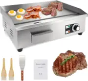 Commercial Electric Griddle 22”, 3000W Electric Flat Top Griddle Grill Indoor wi