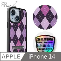 在飛比找PChome24h購物優惠-apbs iPhone 14 6.1吋軍規防摔鋁合金鏡頭框立