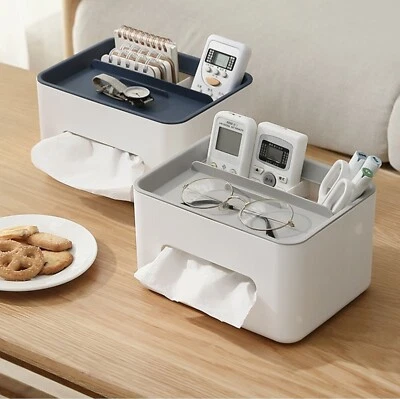 Tissues Box Cover Tissue Storage Table Napkin Paper Case Bed Room Organizer Disp