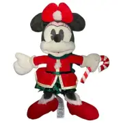 NWOT Disney Parks Christmas Holiday 2022 Minnie Mouse Plush Stuffed Toy 15"