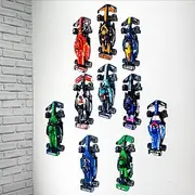 Brick Nest Wall Mount Compatible with Lego F1 Speed Champions Race car (10 Mounts)