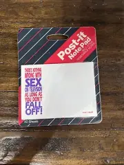 VTG Post-it Notes “Nothing Wrong With Sex On TV As Long As You Don’t Fall Off”