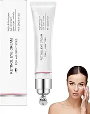 Retinol Eye Cream, Retinol Serum Eye Cream for Dark Circles and Puffiness, Reduces Wrinkles & Fine Lines, Anti-Aging Moisturizer, Suitable for Women & Men Skin Firming Smooth (1pcs)