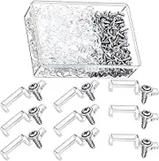 HUAZIZ Pack of 150 LED Strips, mounting Strip Light, 10 mm, mounting Bracket with 150 Screws for 10 mm Wide LED Strip Clips
