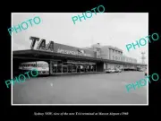 OLD POSTCARD SIZE PHOTO OF SYDNEY NSW THE TAA AIRLINES TERMINAL c1960