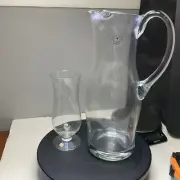 toscany hand blown romania Pitcher With 6 Glasses