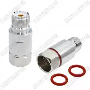 1x UHF SO-239 Female Jack RF connector for Corrugated copper 1/2" RF Coax Cable