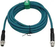HangTon M12 8 Pole X-Coded to 8 Pole X-Coding Ethernet Cable for Keycencce IV3 SR5000 Datalogic Matrix 220 320 Cognex Vision Sensor Camera Reader High Speed 5m