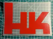 HK Heckler & Koch DECAL 6"-10" MULTIPLE COLORS AND SIZES