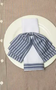 [Gohar World] Set-of-Two Cotton-Linen Dinner Napkins