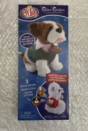 Elf Pets Claus Couture Christmas Sweater with Patches Reversible - NEW