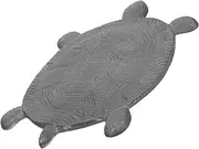 Kisangel Turtle Garden Stepping Stone Durable Cast Iron Ocean Turtle Figurine for Outdoor Walkways Patios and Backyard Decor Weather Resistant Mat with Textured Surface for Safe Footing