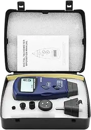 Nutriess Digital Tachometer LCD Tachometer SM6236E 5 Digits 18 mm Digital LCD Display las er Rotation Meter Tester for Accurate Speed Measurement in Industrial and Automotive