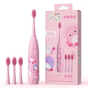 Ordo Sonic Kids Squishmallows Battery Toothbrush & Heads Bundle (Auggie)