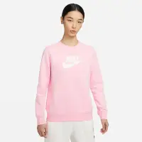 在飛比找momo購物網優惠-【NIKE 耐吉】上衣 女款 長袖上衣 大學T 運動 磨毛 