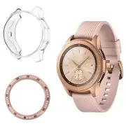 NEW Soft TPU Case+Diamond Bezel Ring Cover f Samsung Galaxy Watch 46mm SM-R805U