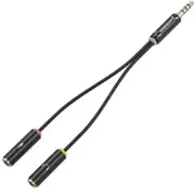 Sabrent 3.5mm Headset Splitter Adapter (CB-AUHM)