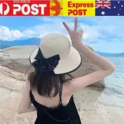 Summer Bohemia Cap Women's Straw Hat Elegant Floppy Beach Hot Wide Brim Sun