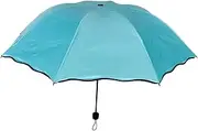 [Minkissy] Travel Compact Umbrella Windproof Fold Design with UV Protection Stylish Portable for Sun Rain Small Umbrella for Backpackers and Outdoor Sports