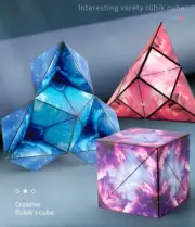 Variety Changeable Magnetic Magic Cube Anti Stress 3D Hand Flip Puzzle Toys Gift