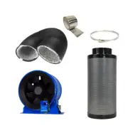 Hyperfan v2 150MM (6" Inch) + Pro Grow Carbon Filter 150 x 500MM 475CFM + 5M Duc