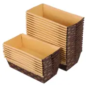 25 Pcs Bread Tray Cake Pans Loaf Liners Baguette Cookie Molds