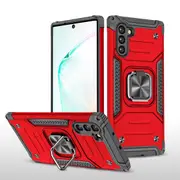 MCC Shockproof Samsung Galaxy Note 10 Heavy Duty Case Cover Ring Note10 [Red]