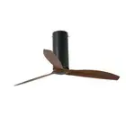 Energy saving Ceiling Fan with Remote Control Tube Black Walnut Fan Soft