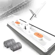 White 360oRotating Magic Self Wringing Mop Roseionly Style Large Flat Mop
