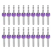 20pcs Micro PCB Drill Bits 2.2mm Tungsten Steel for CNC Engraving
