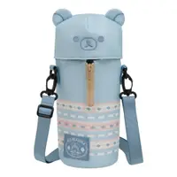 在飛比找蝦皮商城優惠-San-X 拉拉熊 懶懶熊 露營系列 造型斜背保溫水壺袋 一