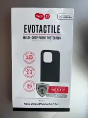 iPhone 2021 6.1 Pro (iPhone 13 Pro)Tech21 Evo Check Non-Slip Impact Case-Smoke