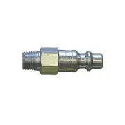 Steel Air Hose Snap Coupling Plug 1/4 x 1/8 Male NPT Thread Connection