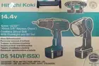 Hitachi Koki Cordless Drill With Flash Light 2 Battery Included