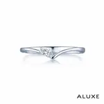 A-LUXE 亞立詩鑽石 18K金情侶結婚戒指-女戒