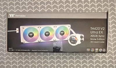 Thermaltake TH420 V2 Ultra ARGB Sync AIO Liquid Cooler - Snow Edition