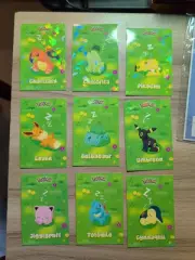 Full Sleeping Pikachu/Charizard Pokemon Attack 2 Card Database 9 Card Set